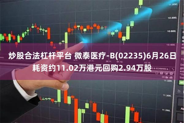 炒股合法杠杆平台 微泰医疗-B(02235)6月26日耗资约11.02万港元回购2.94万股