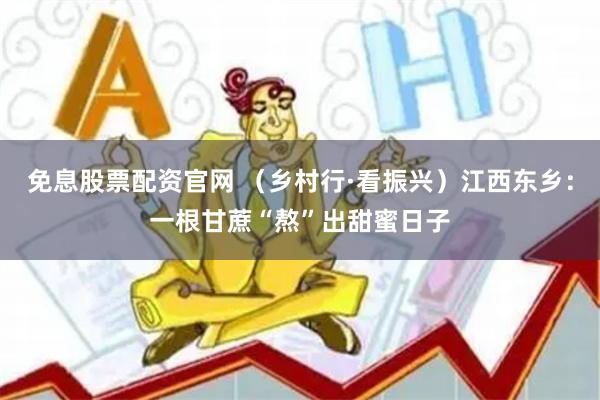 免息股票配资官网 （乡村行·看振兴）江西东乡：一根甘蔗“熬”出甜蜜日子